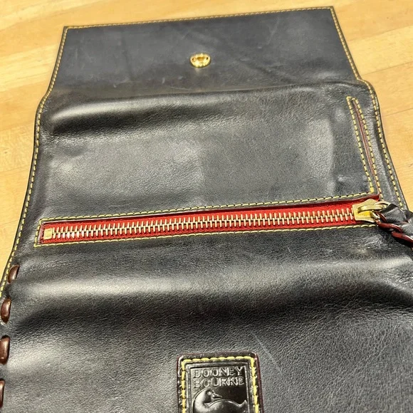 Dooney & Bourke Navy Florentine Satchel with Accessories - Picture 11 of 16